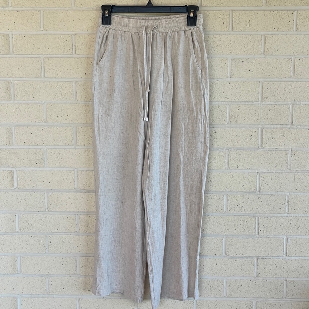 Women’s flowy linen pants